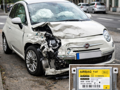 Réinitialisation calculateur airbag suite à un choc Fiat 500 – 51867767
