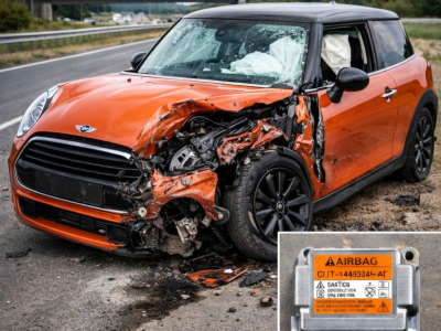 Réinitialisation calculateur airbag suite à un choc Mini Cooper