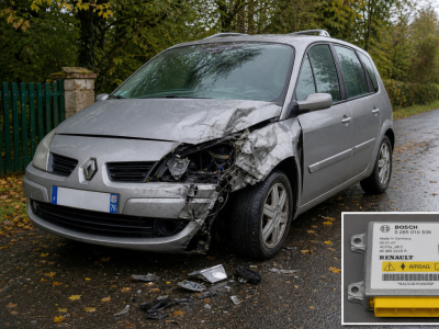 Réinitialisation calculateur airbag Renault Scénic 285580731R après choc