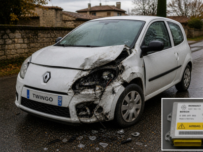 Réinitialisation calculateur airbag Renault Twingo – Référence 8200018835 