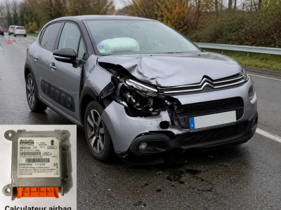 Réinitialisation calculateur airbag Citroën C3 référence 9673657880 