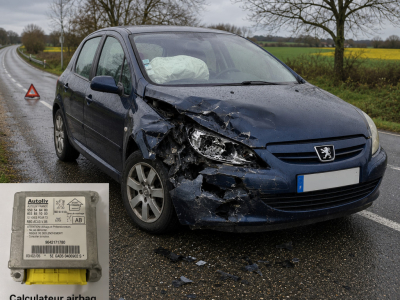 Réinitialisation calculateur airbag Peugeot 307 référence 9652712380 