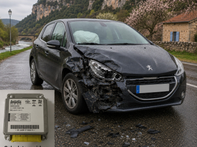 Réinitialisation calculateur airbag Peugeot 208 référence 9823741380L3 