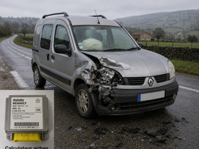 Réinitialisation calculateur airbag Renault Kangoo référence 8200410188 