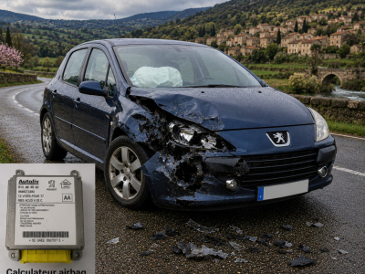 Réinitialisation calculateur airbag Peugeot 307 référence 9654491180