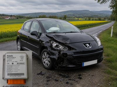 Réinitialisation calculateur airbag Peugeot 207 référence 9663593480 