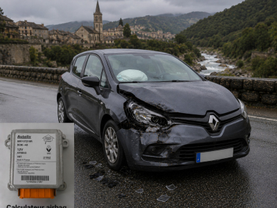 Réinitialisation calculateur airbag Renault Clio référence 8201043701 Autoliv 