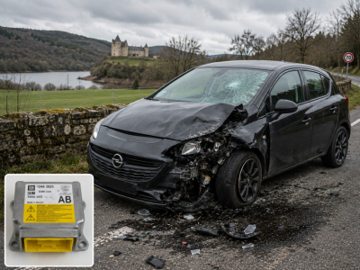 Réinitialisation calculateur airbag Opel Corsa référence 13283820 
